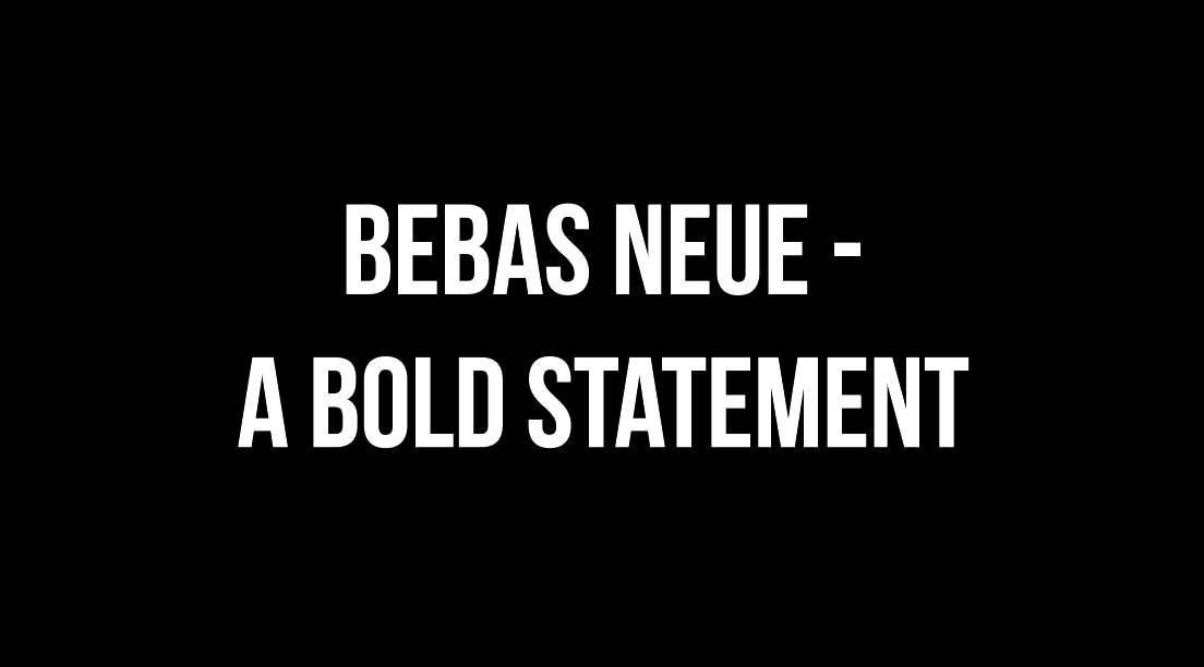 Leander Vanmuysen Fontfolio Bebas Neue